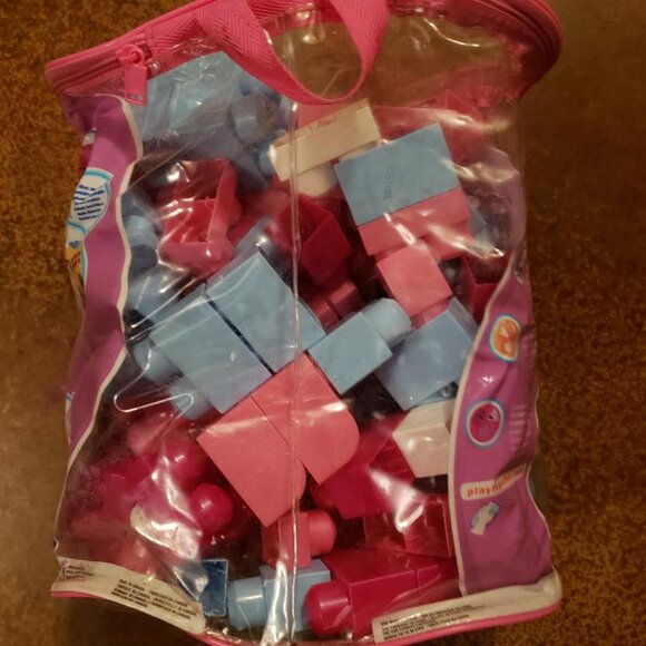 Mega Blocks bright colors and pastel colors. Little people police car. - Picture 3 of 3